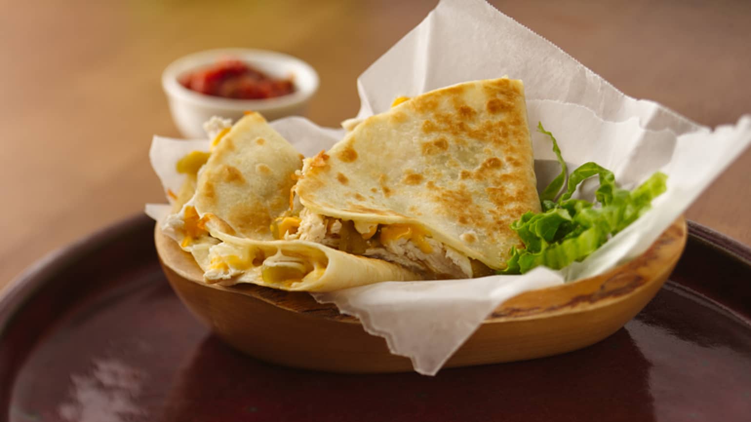 chicken chile quesadillas